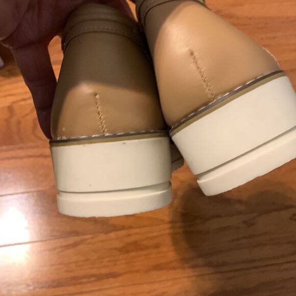 Anjou femme Size 41.5 slip on tan loafers NWOT - Picture 5 of 12